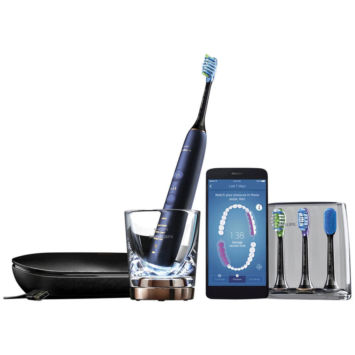 Philips Sonicare DiamondClean Smart Electric Toothbrush Lunar Blue