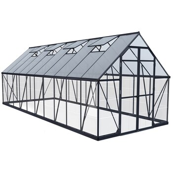 Palram Balance Greenhouse 243.8 x 609.6 cm with Grey Frame