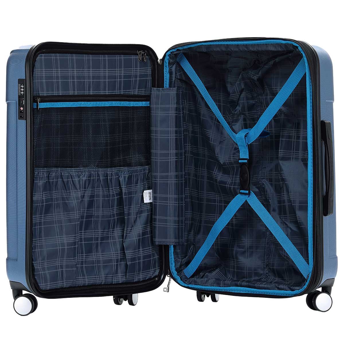 Tosca Matrix Range 3 Piece Luggage Set Blue