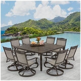 Agio Cullman 9 Piece Sling Dining Set