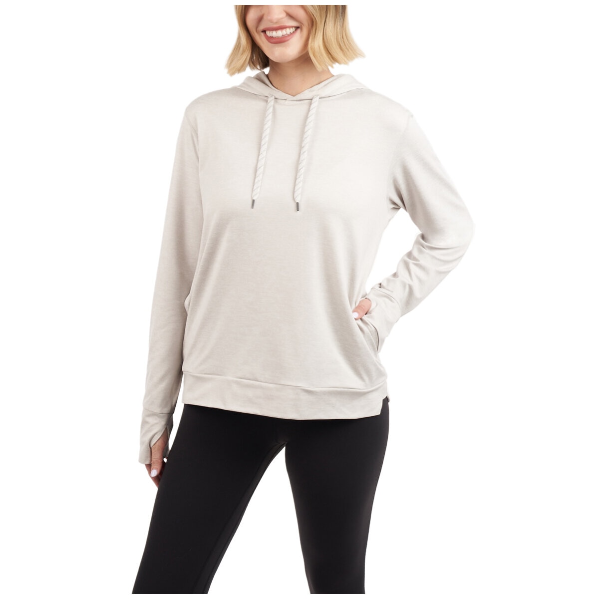 Kirkland Signature Women's Lightweight Pullover Hoodie Cream AU X-Large