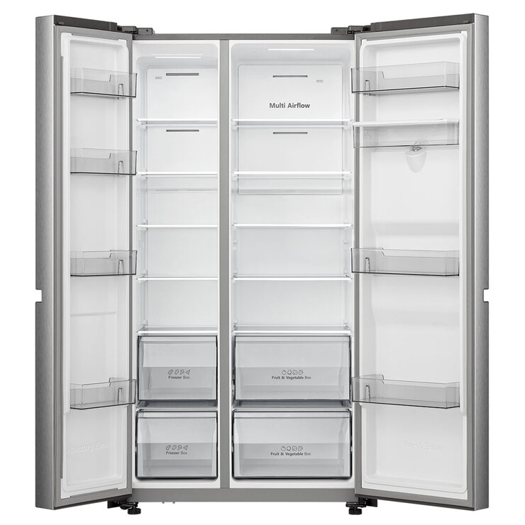 Hisense 649L Side By Side Refrigerator Stainless Steel HRSBS649SW