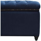 Moran Princess Storage Ottoman Blue