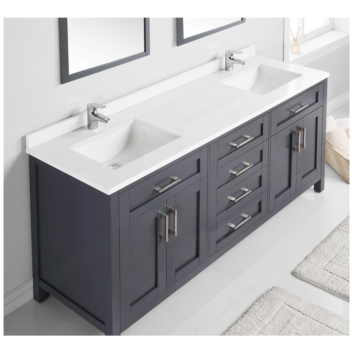 OVE 72" Bath Charcoal Lakeview Vanity