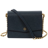 Tory Burch Robinson Convertable Shoulder Bag - Roy Nav/Blk