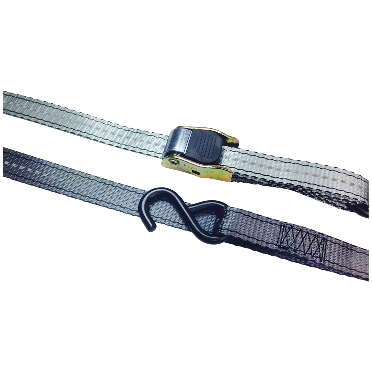 Gear X 25mm x 1.8m Cam Buckle Tie Down Strap 4pk