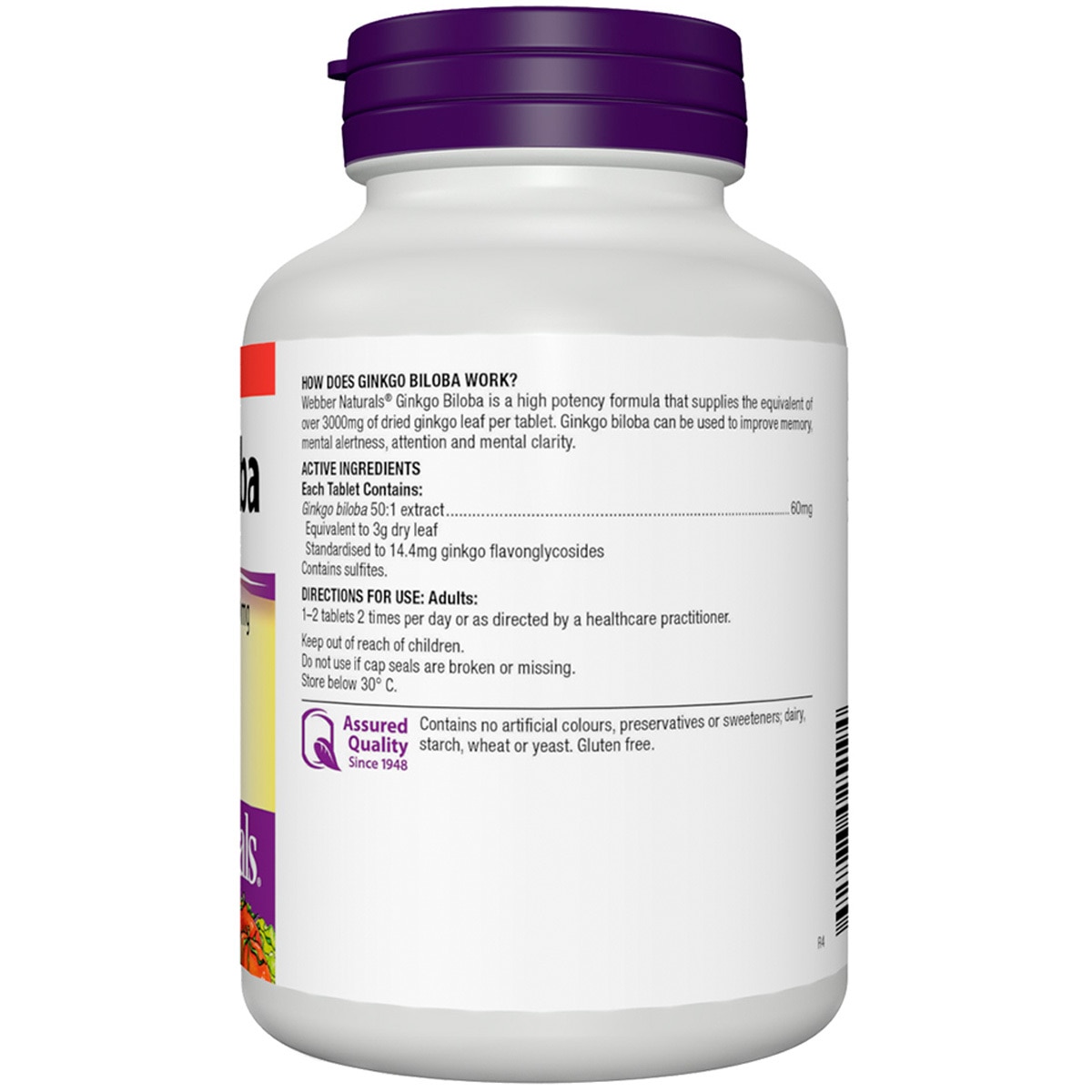 ber Naturals Ginkgo Biloba 501 Extract 60mg 250 Tablets Costco