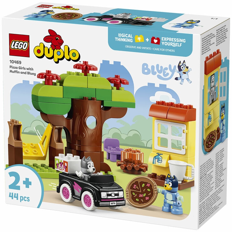 LEGO DUPLO Bluey Pizza Girls with Muffin and Bluey 10469