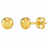 18KT Yellow Gold Ball Stud Earrings