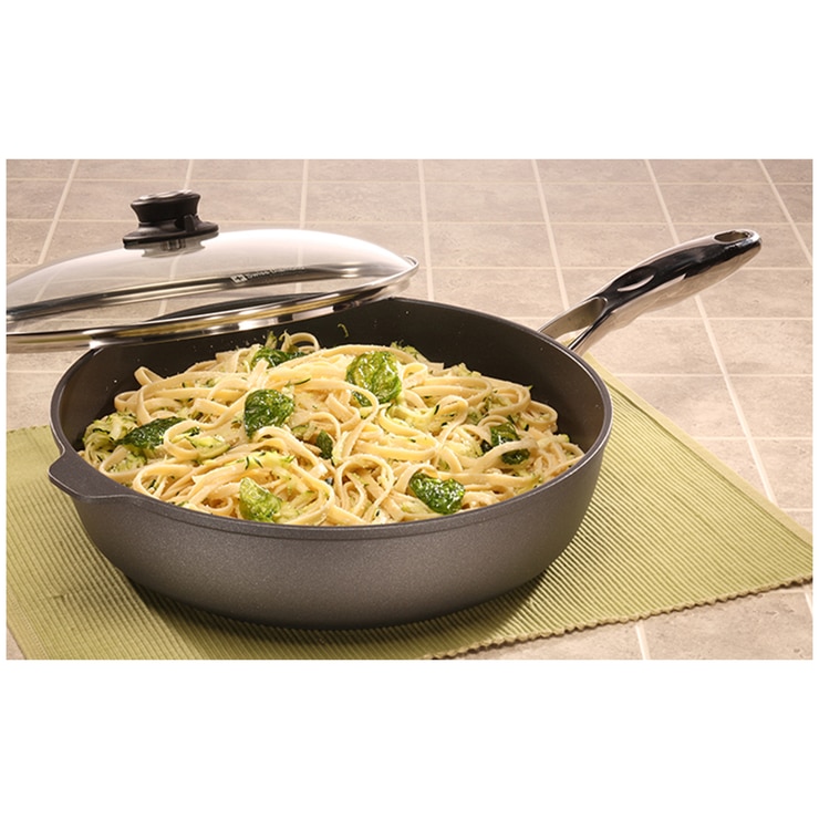 Swiss Diamond Deep Saute Pan with Glass Vented Lid 32cm Costco Australia
