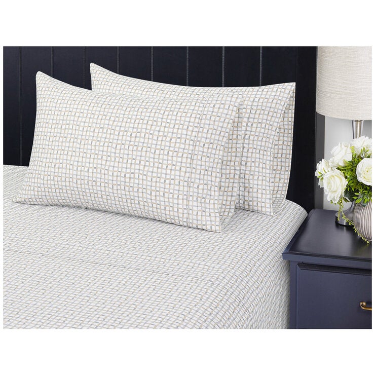 South Point Home Fashions Microfiber King 6 Piece Sheet Set Plaid South Point Home Fashions Microfiber King 6 Piece Sheet Set Plaid