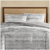 Frye Carved Comforter Set 3 Piece King Grey