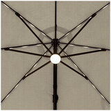 Atleisure Solar Led Cantilever Umbrella 10FT with Base Pebble