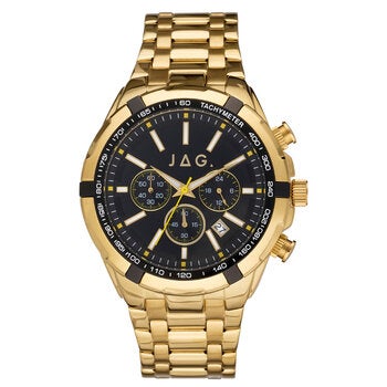 JAG Boss Black Dial Gold Tone Chronograph Men's Watch J2511A JAG Boss Black Dial Gold Tone Chronograph Men's Watch J2511A