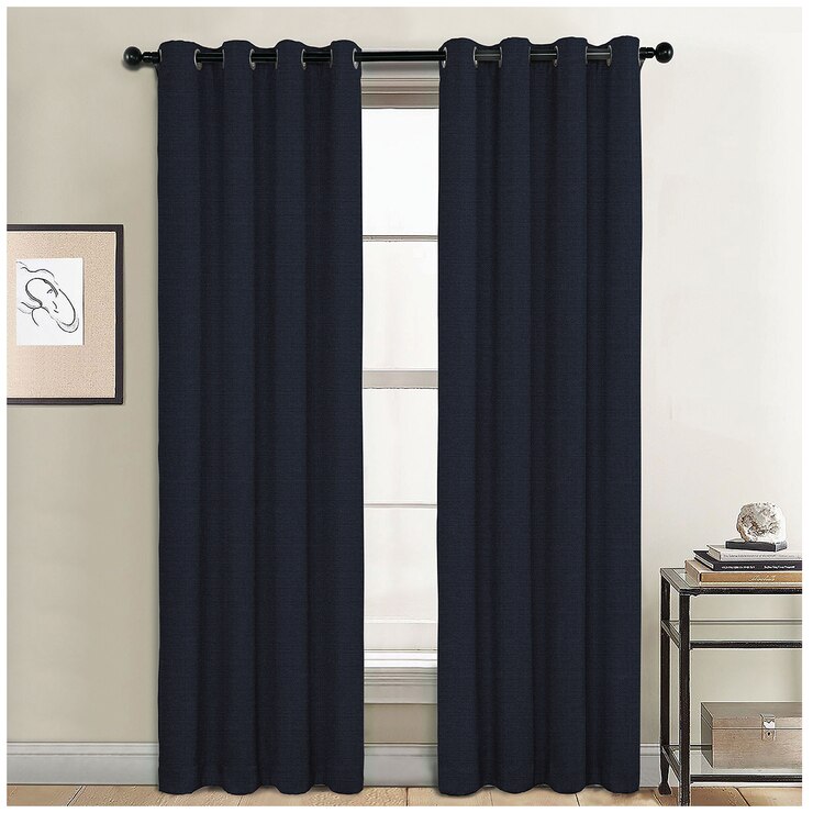 Sun+BLK Blackout Curtains 2pk Navy | Costco Australia