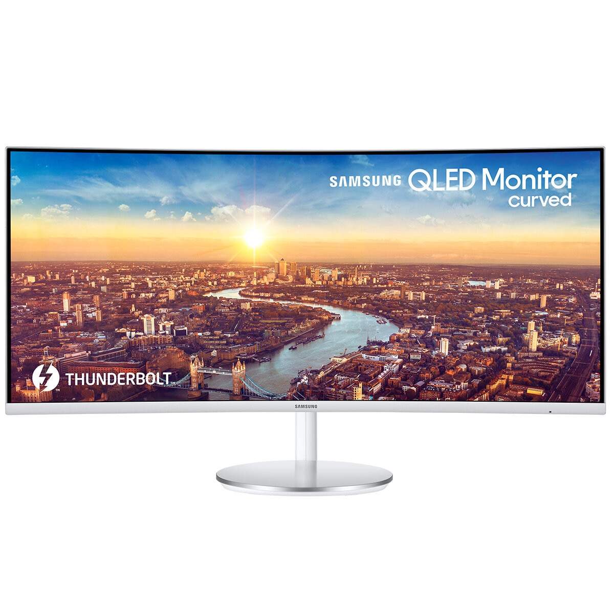 Samsung 34 Inch 2K QHD Ultra-Wide Curved QLED Monitor LC34J791WTEXXY