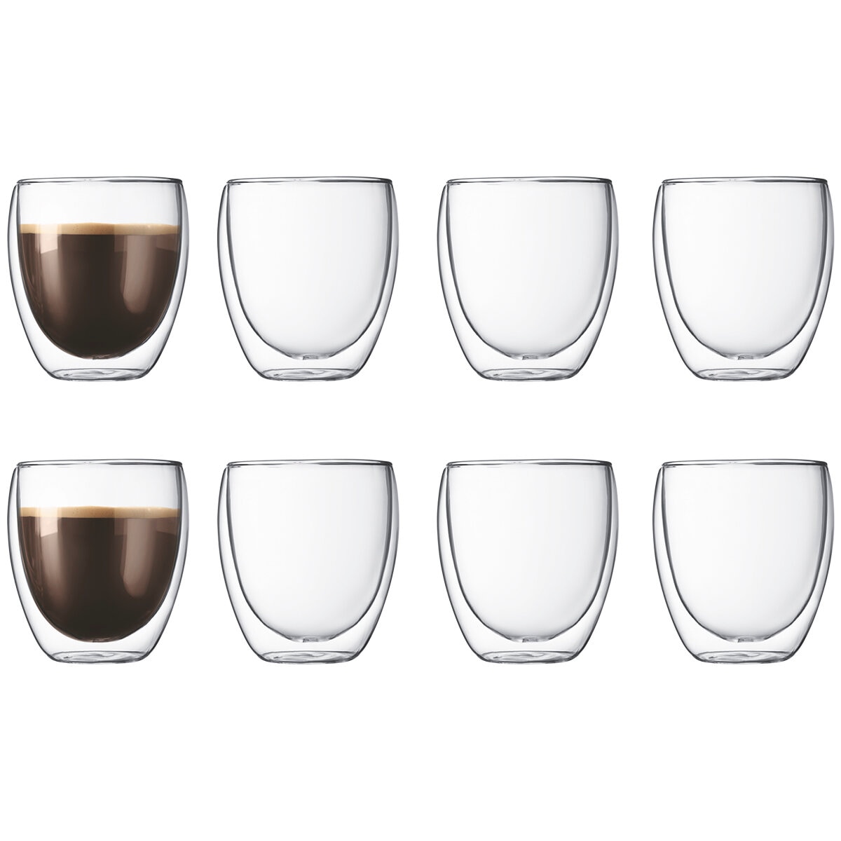 Bodum Pavina Double Wall Glasses 8 x 250ml Costco Austr...