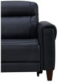 Aiden & Ivy Leather Power Reclining Sofa With Power Headrests