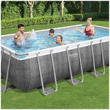 Bestway Power Steel Rectangular Pool Set 4.88M x 2.44M x 1.22M
