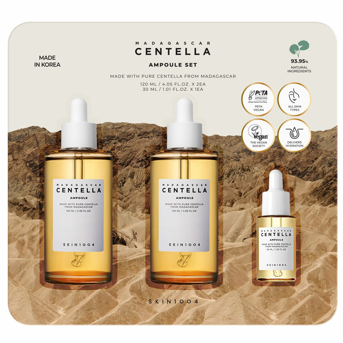 SKIN1004 Madagascar Centella Ampoule Set 2 x 120ml + 30ml