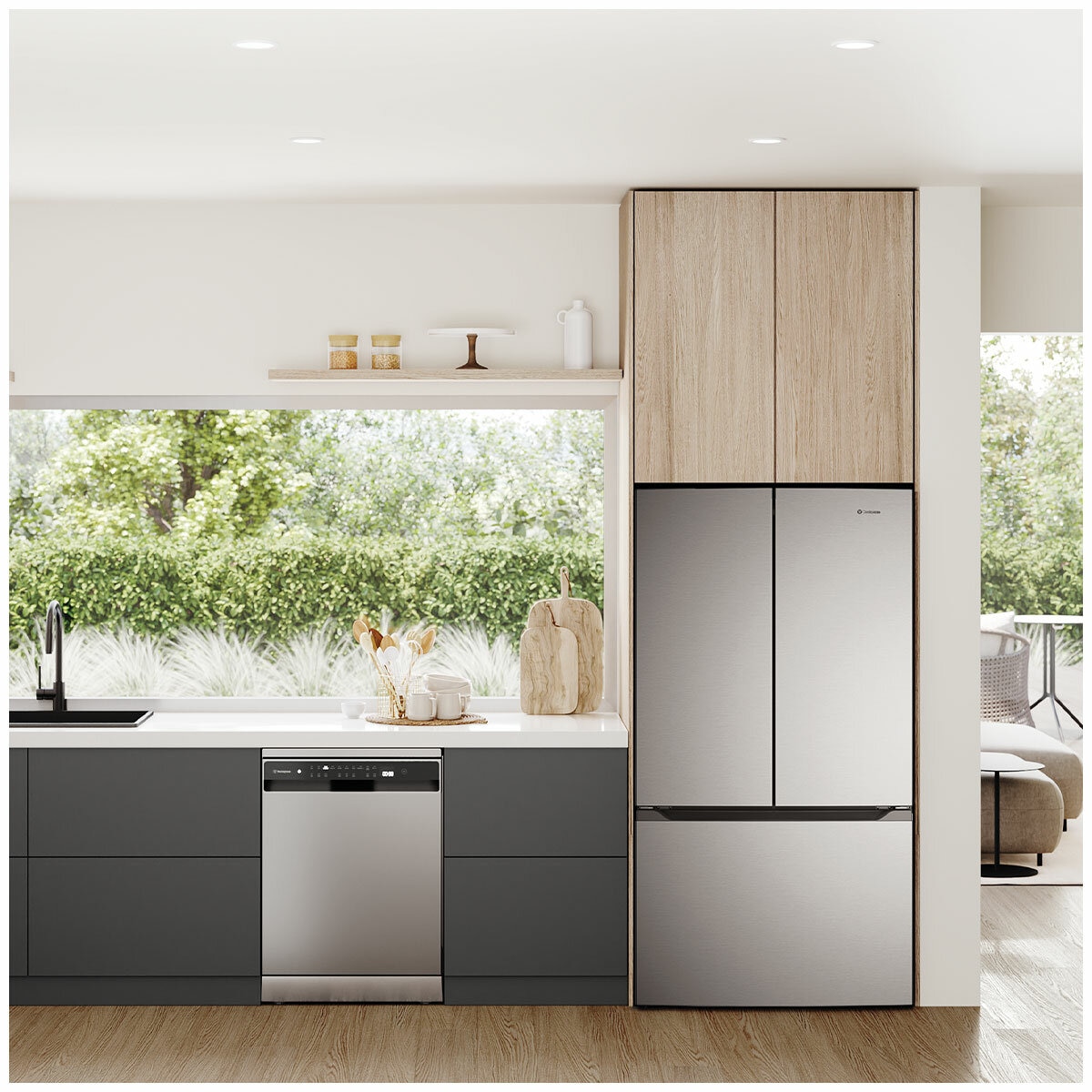 Westinghouse 565L French Door Refrigerator Stainless WHE5600SD Westinghouse 565L French Door Refrigerator Stainless WHE5600SD