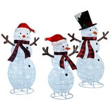 Snowman Family 3 Piece Set