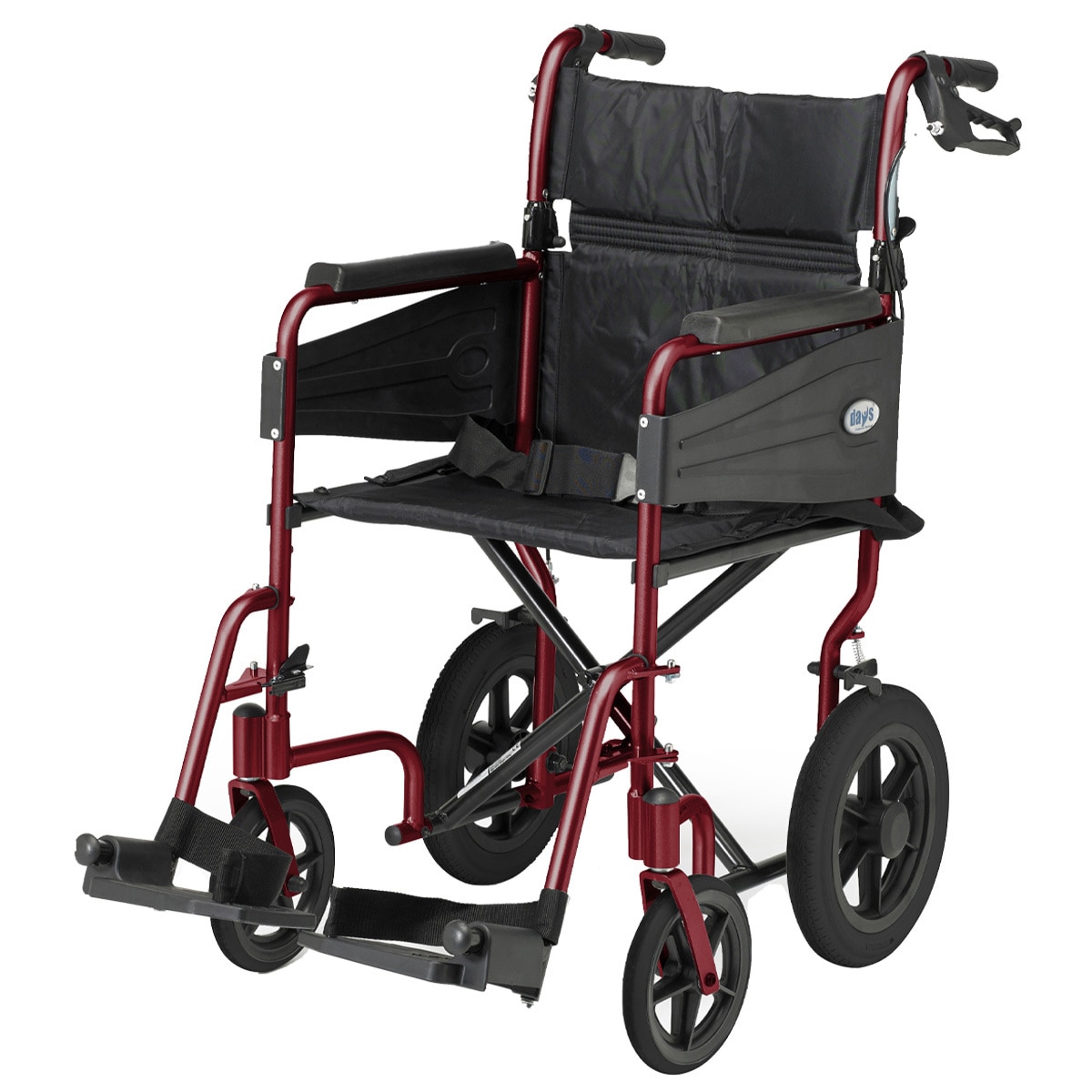 Days Escape Wheelchair Transit Attendant propelled Red