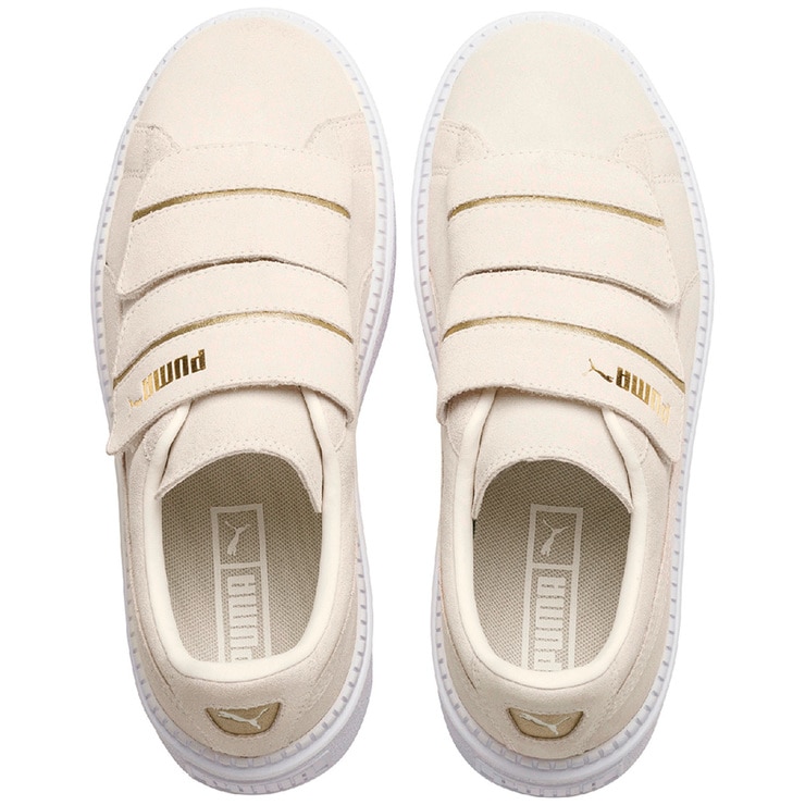 puma platform trace white
