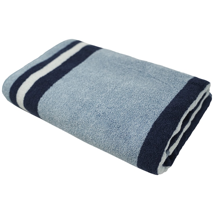 Trident Tru Melange Bath Towel Navy Costco Australia