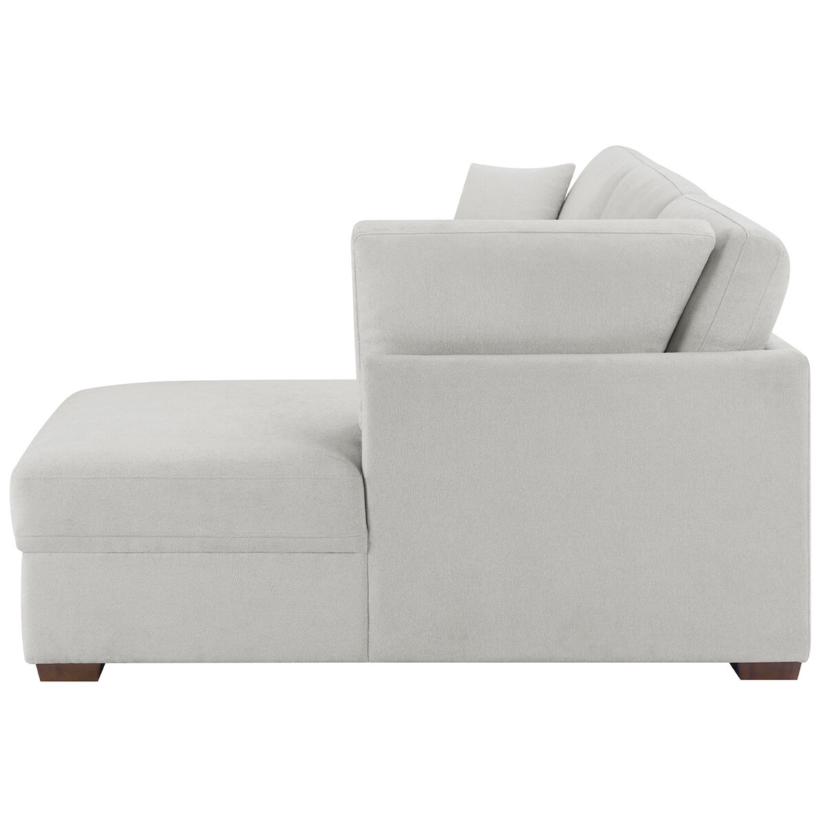 Thomasville 2 Piece Fabric Convertible Sectional With Chaise