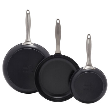 GreenPan Black Pro Ceramic Non-Stick Frypans 3 Piece Set