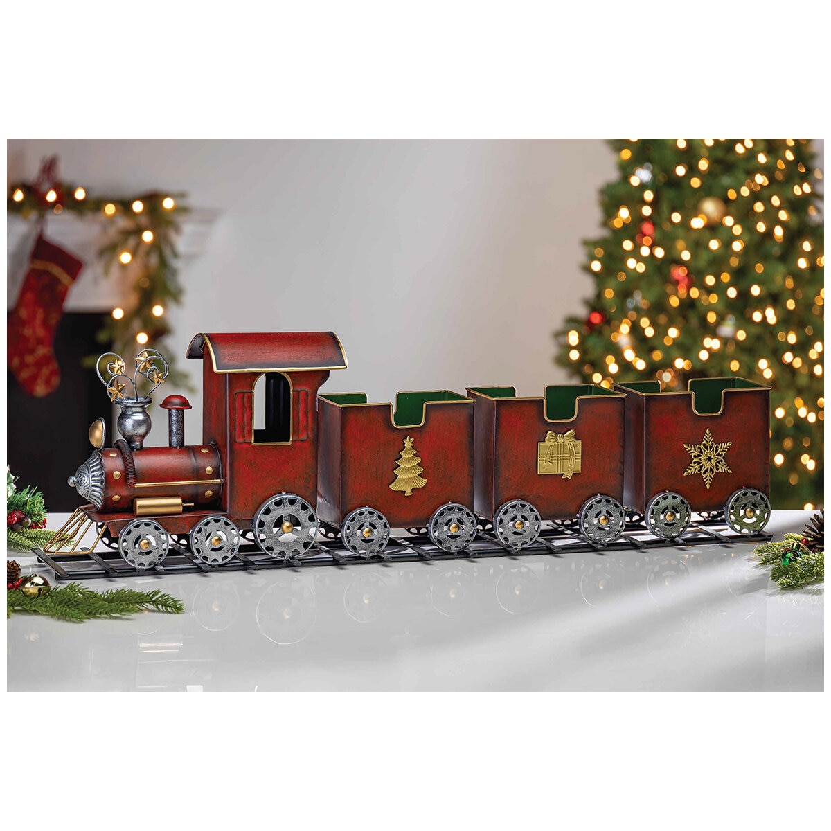Metal Christmas Train