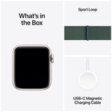 Apple Watch SE GPS + Cellular 40mm Starlight Aluminium Case With Lake Green Sport Loop