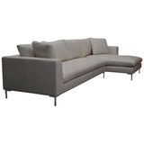 Moran Pico 3.5 Seater Sofa with Right Chaise Dove Silver