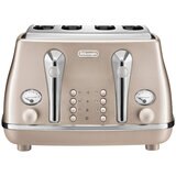 Delonghi CTOT4003BG Icona Metallics 4 Slice Toaster Beige