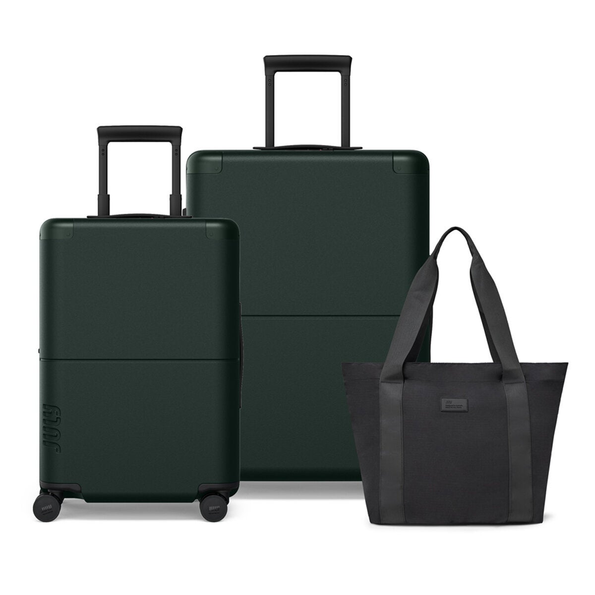 July Jetsetter Luggage Set 3 Pieces Forest Green July Jetsetter Luggage Set 3 Pieces Forest Green