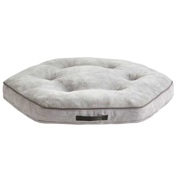 Kirkland Signature Hexagon Pet Napper Spring Grey Faux Fur