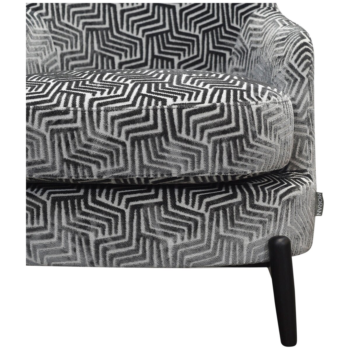 Moran Atelier Fabric Chair Plaza Pewter