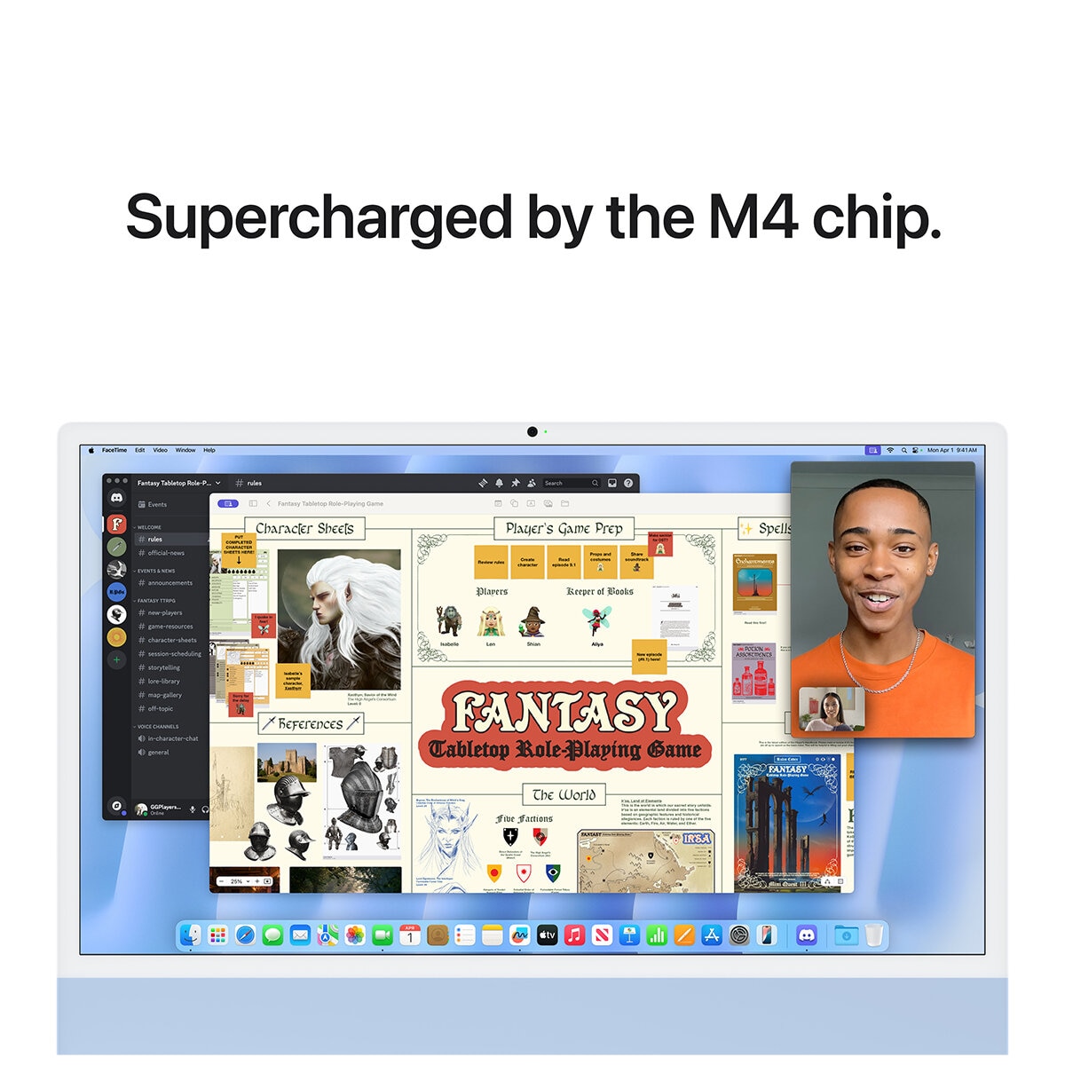 iMac 24 Inch With Retina 4.5 Display M4 Chip 8 Core GPU 16GB 256GB SSD Blue