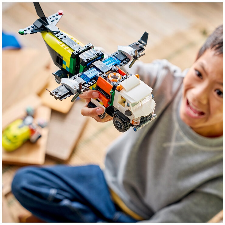 LEGO City Airplane Service Truck & Hovercraft Remix 60505