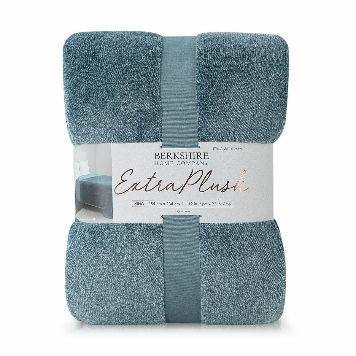 Berkshire Heathered Plush Blanket 284 cm x 234 cm Berkshire Heathered Plush Blanket 284 cm x 234 cm