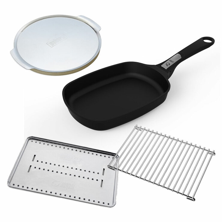 Weber Baby Q1000 Black Barbecue With Essentials Pack And Cover