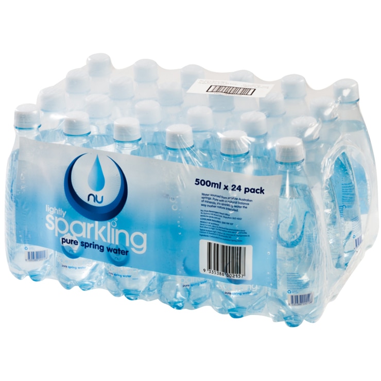 Nu Pure Lightly Sparkling Water 24 x 500ml Costco Australia