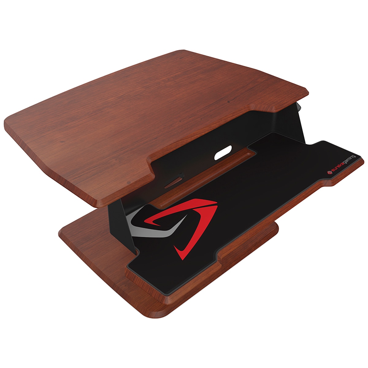 Eureka Ergonomic Height Adjustable Sit Stand Desk 31 Inch - Cherry