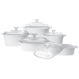 Corningware Classic White Casserole Set 10 Piece