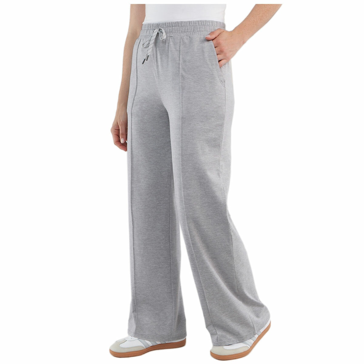 Kirkland Signature Women's Pintuck Pant Grey