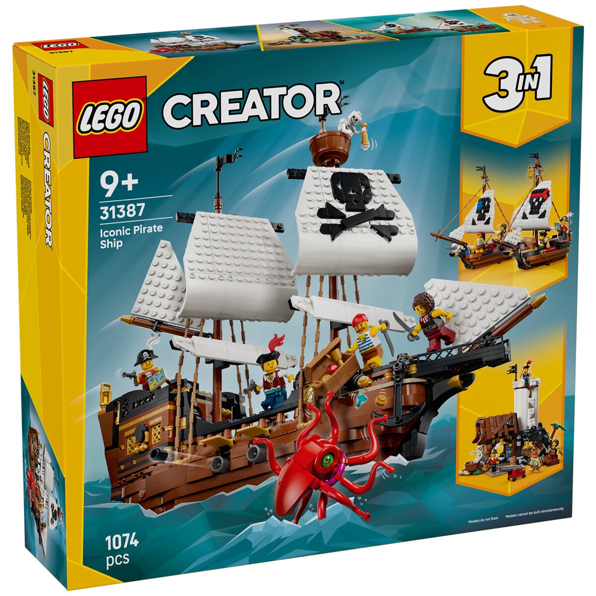 LEGO Creator 3 in 1 Iconic Pirate Ship Building Set 31387 LEGO Creator 3 in 1 Iconic Pirate Ship Building Set 31387