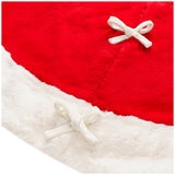 Mon Chateau Faux Fur Tree Skirt Red