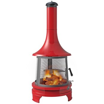 Hello Outdoors Chiminea with Cooking Grill