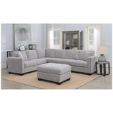 Thomasville Fabric Sectional with Storage Ottoman | Costco ...